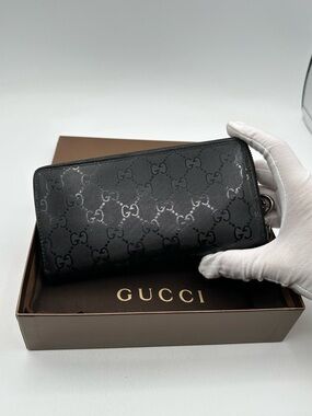 Gucci Holographic Zip Around Wallet